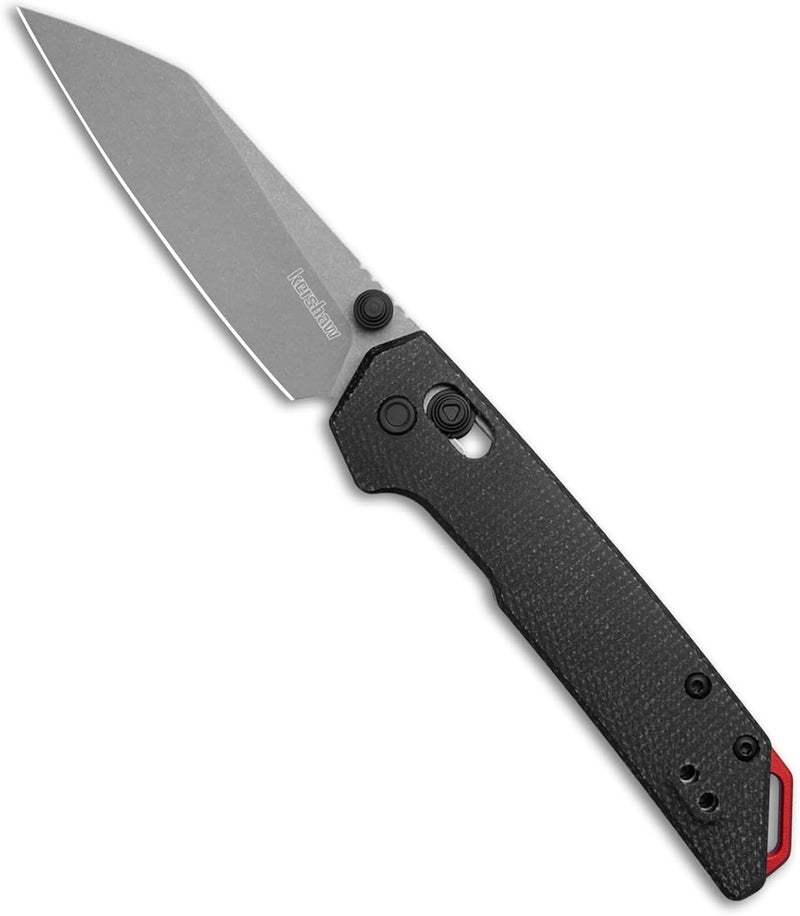 Kershaw Mini Iridium Folding Pocket Knife, 3 inch D2 Steel Blade, DuraLock, Aluminum Handle, Pocketclip - Image 1